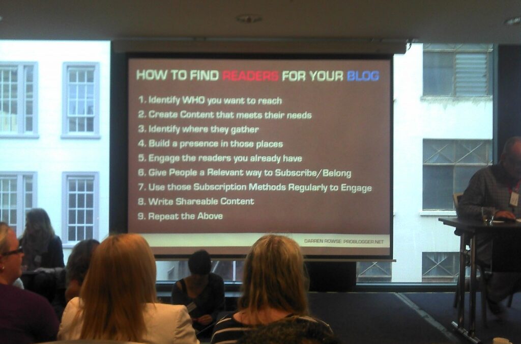 The 5 Most Important Things I Learnt at the Problogger Training Day {#pbevent}