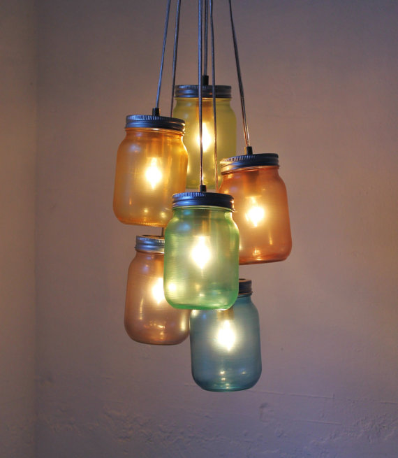 La reines blog: kronleuchter aus einweckgläsern mason jar diy