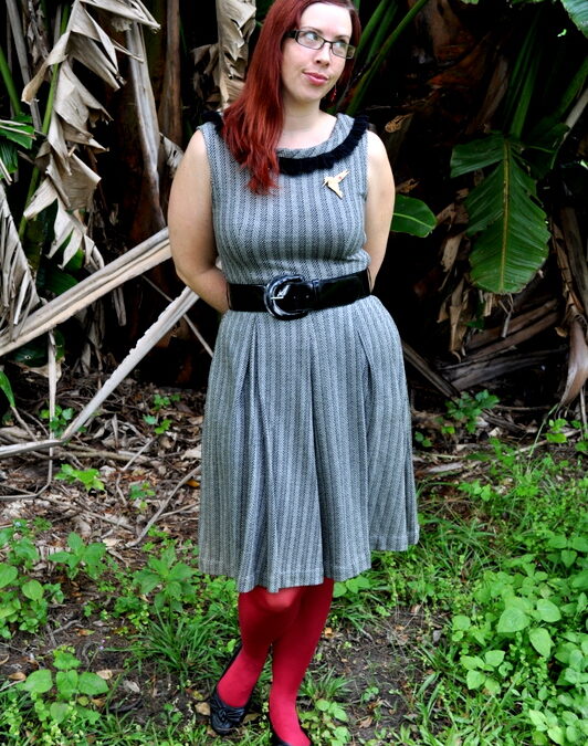 What I Wore: Red and Silver and Black