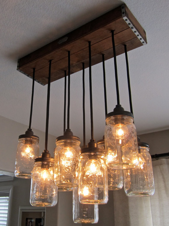 Ball Jar Chandelier