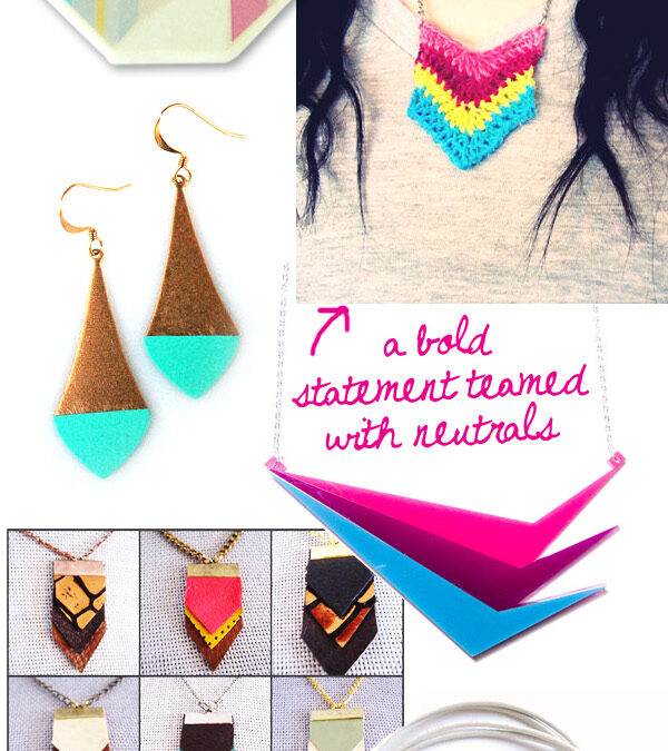 Style Focus ~ Colourful, Geometric Jewellery