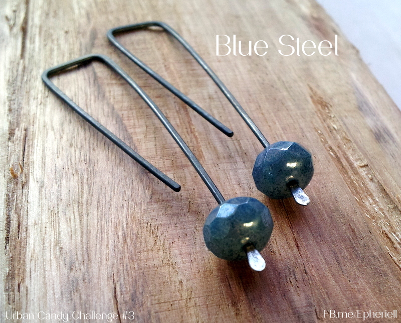 1-Blue Steel Earrings - Urban Candy Challenge 3 (2)