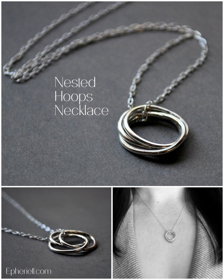 nested hoops necklace special