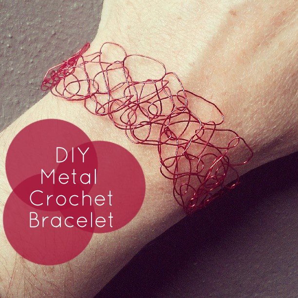 1-metal crochet bracelet diy