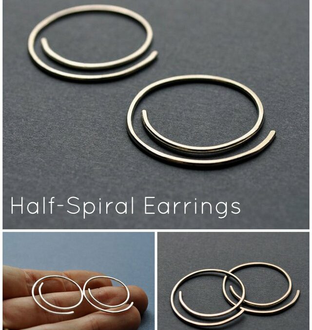 Half-Spiral Earrings ~ Epheriell Weekly Special 1/4/13