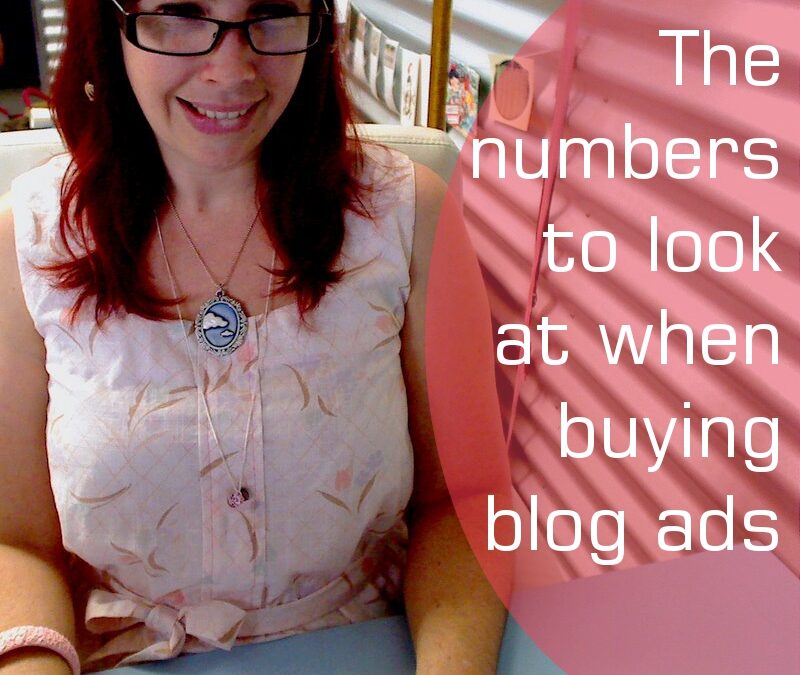 The numbers to look at when you’re buying blog advertising for your crafty biz